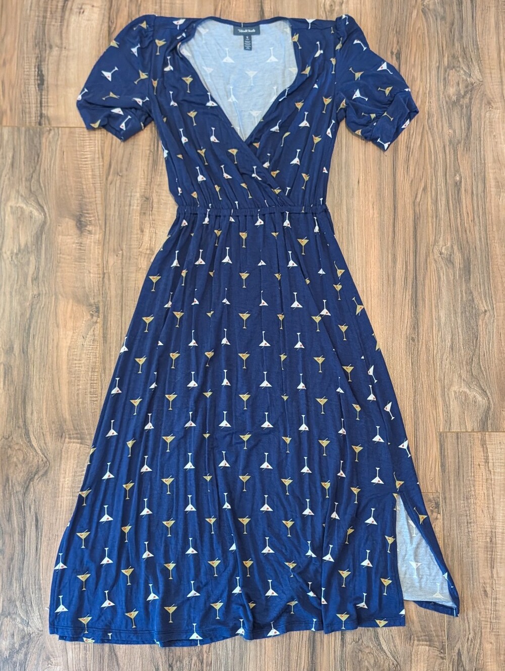 Vintage Modcloth Martini Print Dress